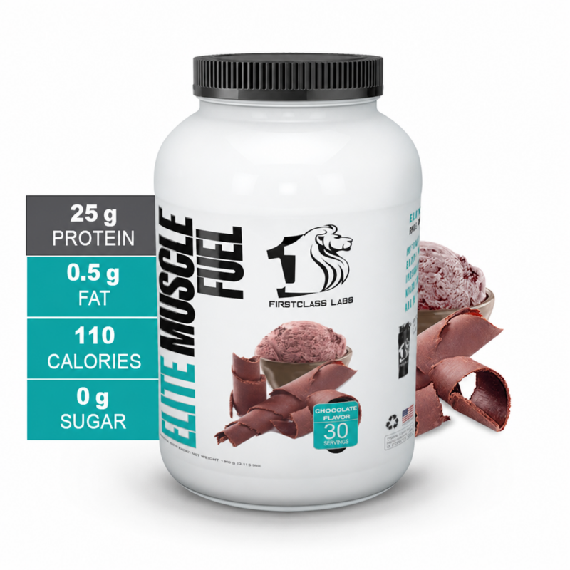 Elite Muscle Fuel Chocolate (badges corrected 2026-10)